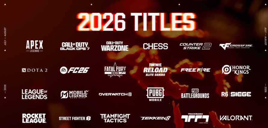 Calendário dos maiores campeonatos de esports de 2026