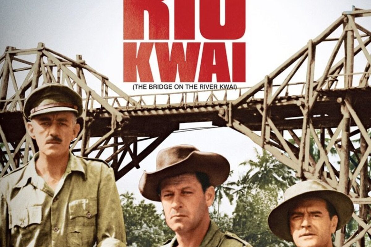 A Ponte do Rio Kwai (1957) — poster oficial