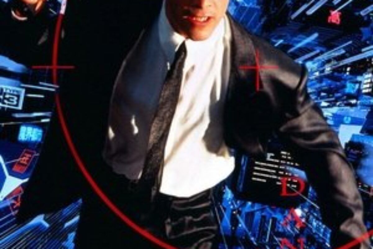 Johnny Mnemonic, o Cyborg do Futuro (1995) — poster oficial