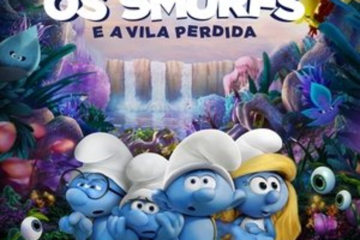 Os Smurfs e a Vila Perdida (2017) — poster oficial