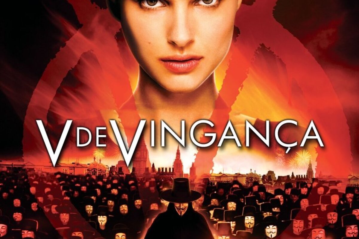 V de Vingança (2006) — poster oficial